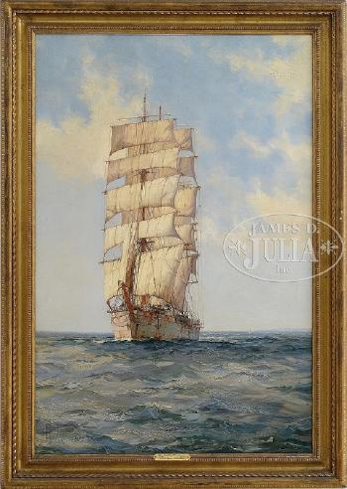 The lofty trader -The Scottish moors built by Montague Dawson