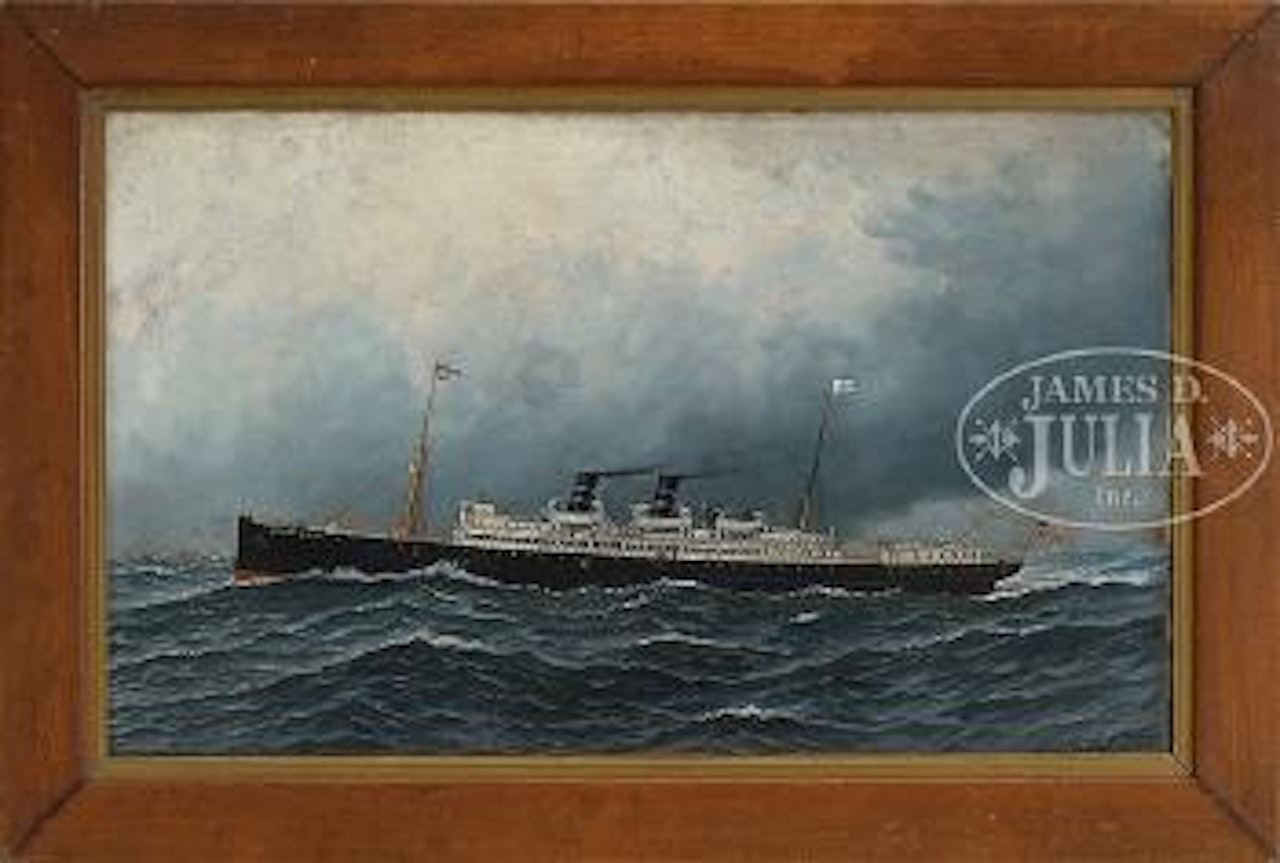 Portrait of the Steamer 'Morro Castle' by Antonio Jacobsen