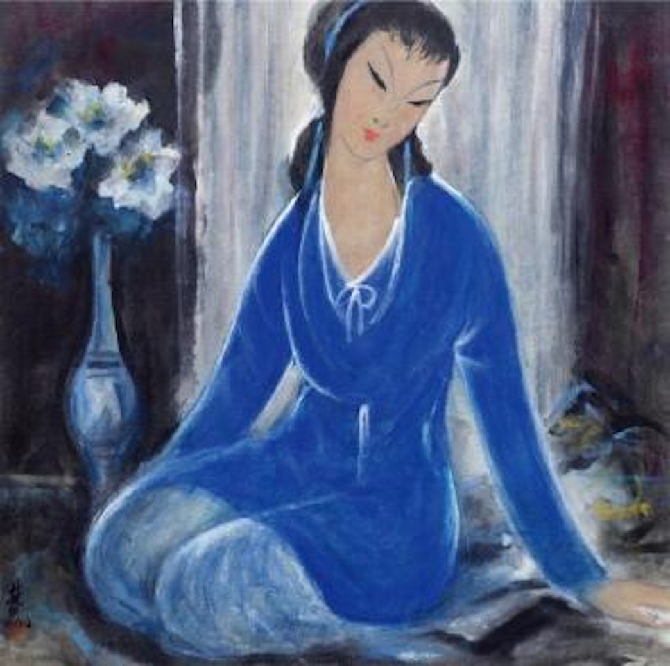 Court lady by Lin Fengmian