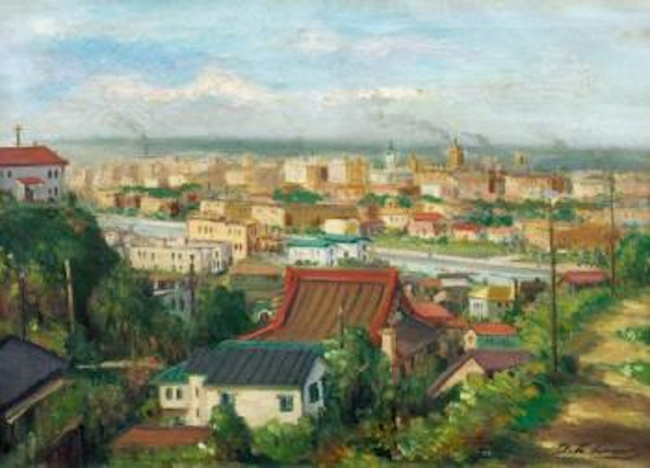 Scenery outside the window in Yokohama by Lin Dachuan
