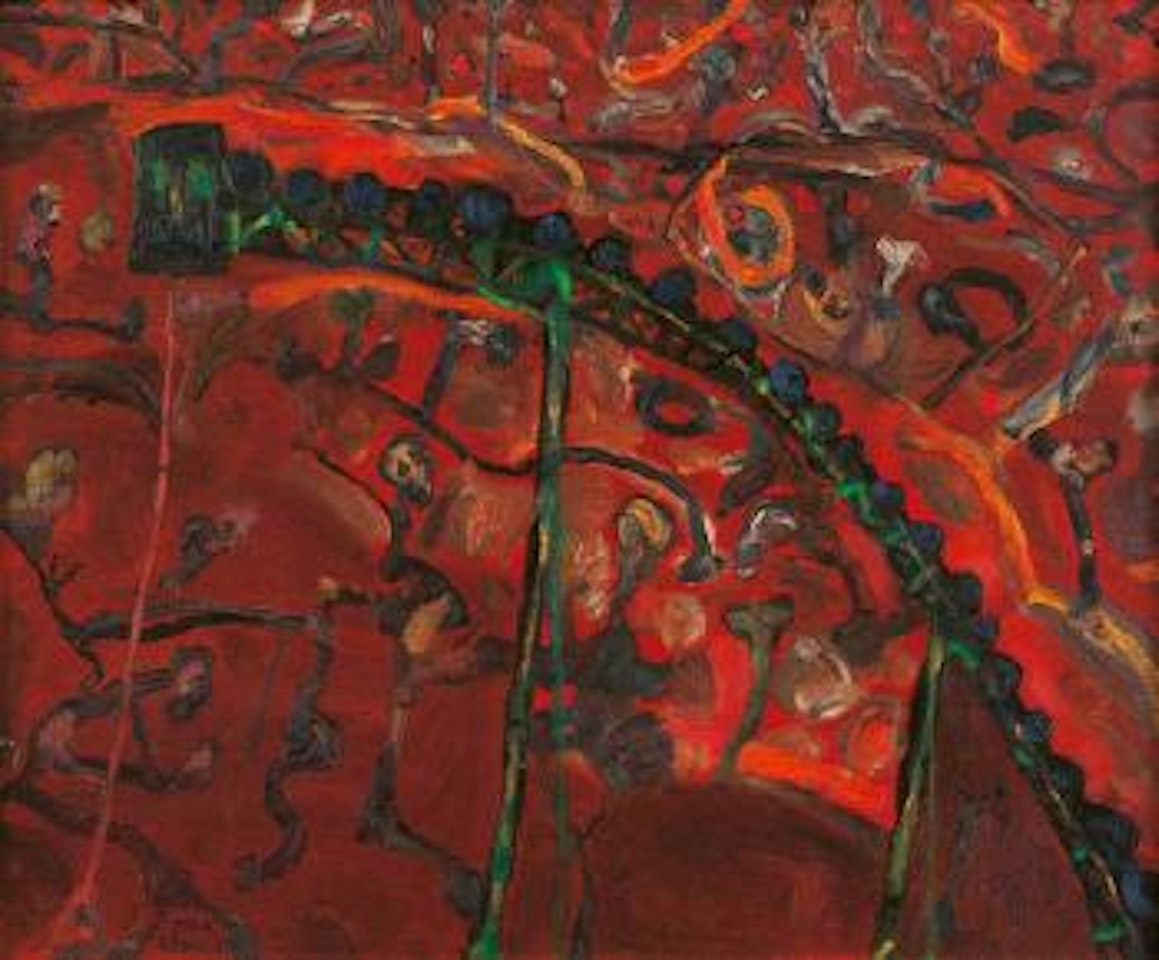 Landscape & Conveyor by John Olsen