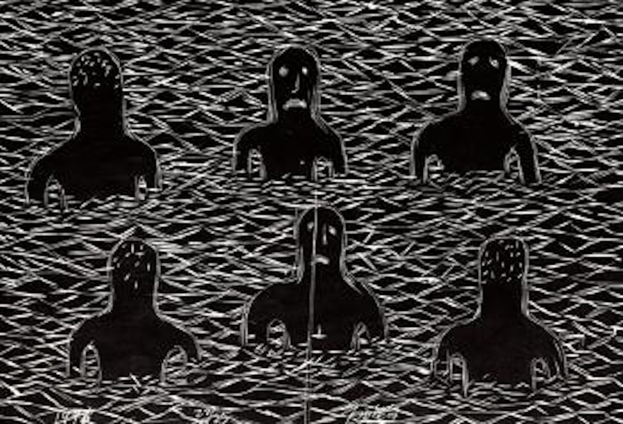 Swimming by Fang Lijun