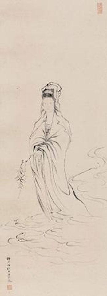 Sketch Kwanyin by Zhang Daqian