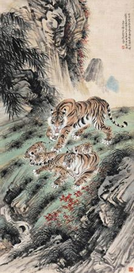 Tigers by Zhang Shanzi