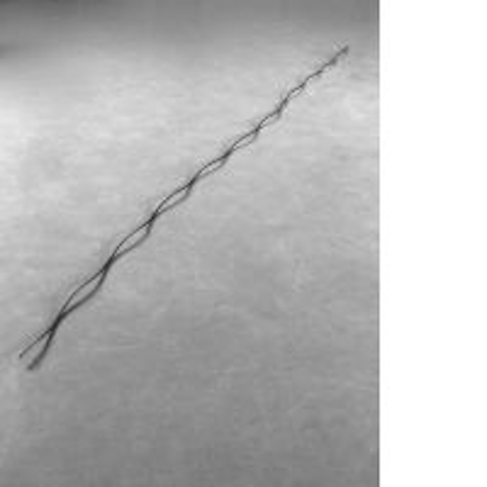 FIVE WIRE RUN by Carl Andre