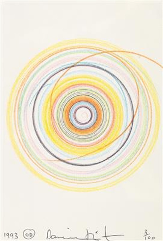 Making beautiful drawings by Damien Hirst