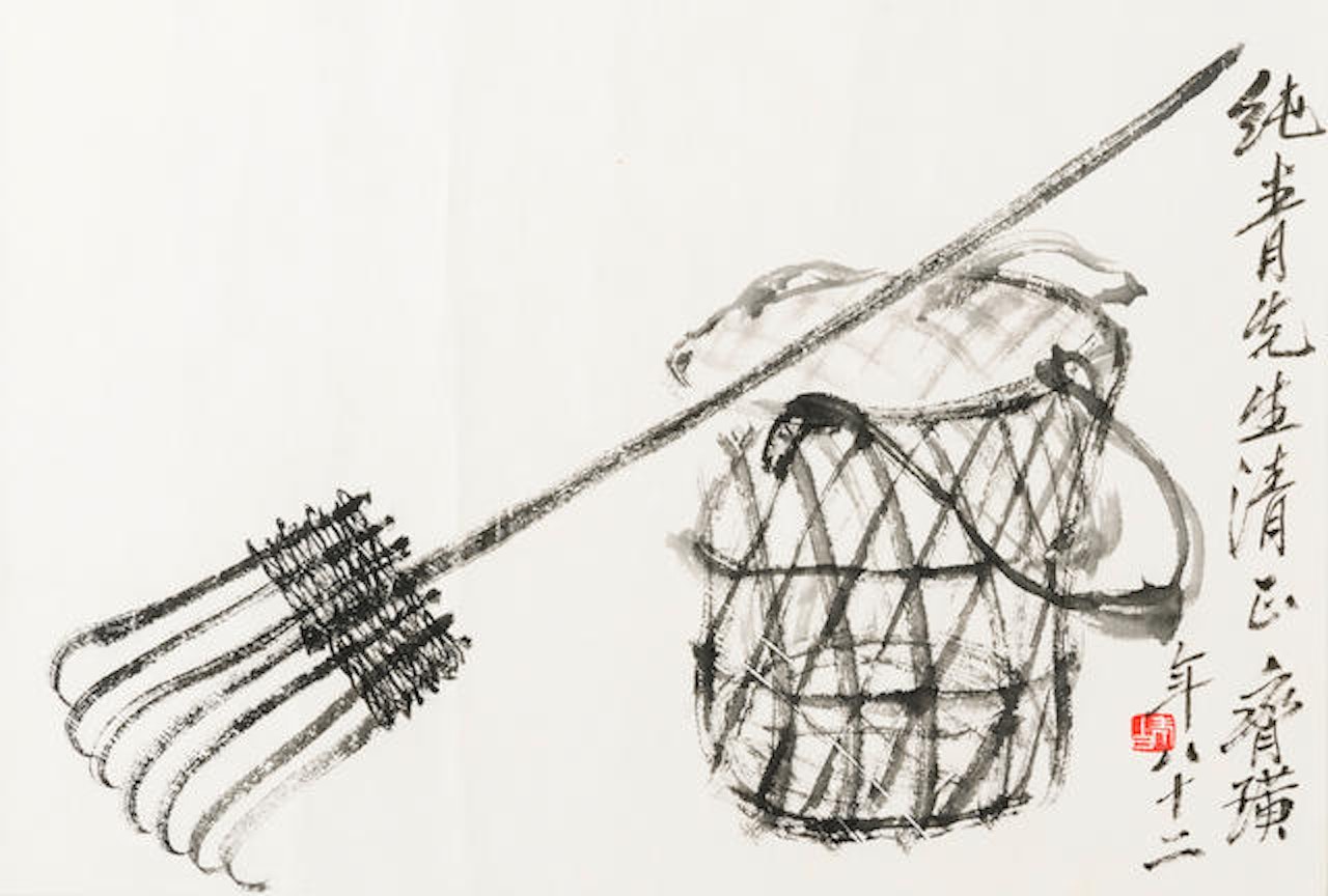 Rake and Basket by Qi Baishi