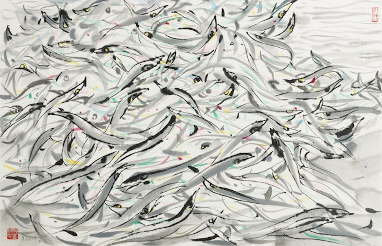 Fishes by Wu Guanzhong