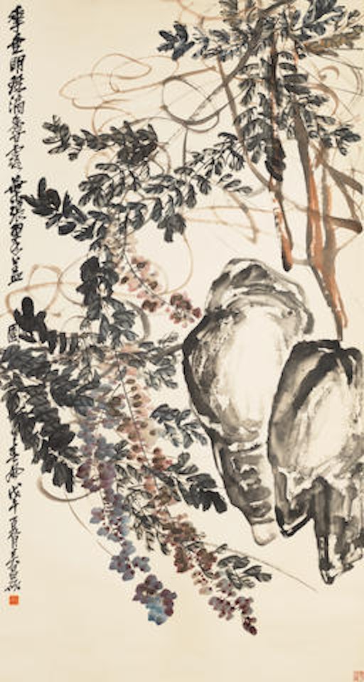 Grapes and Vine by Wu Changshuo