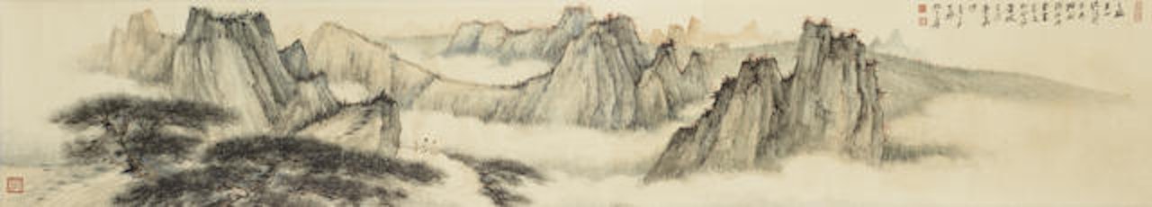 Scenery of Mount Huang by Zhang Daqian