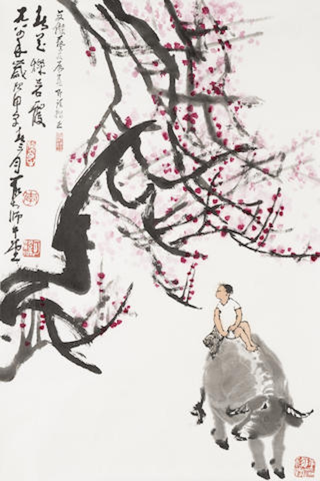Splendid Spring by Li Keran