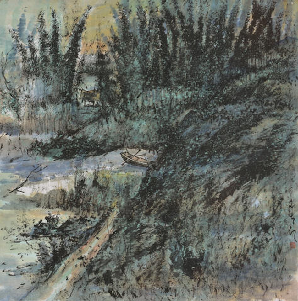 River Landscape by Chen Wen Hsi
