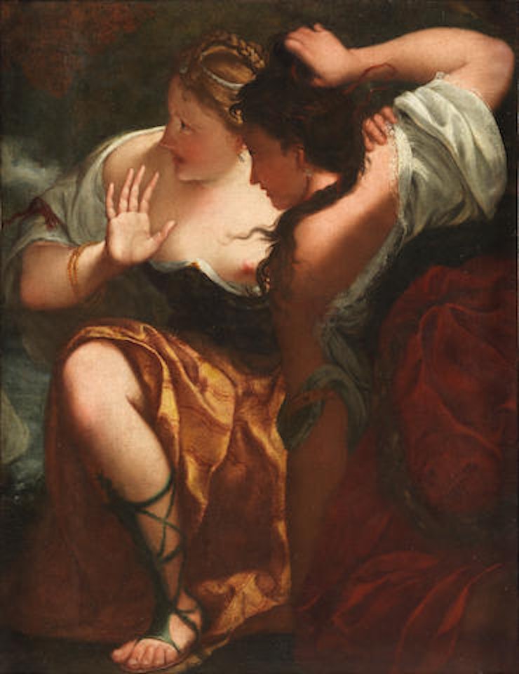 Two female figures by Venetian School
