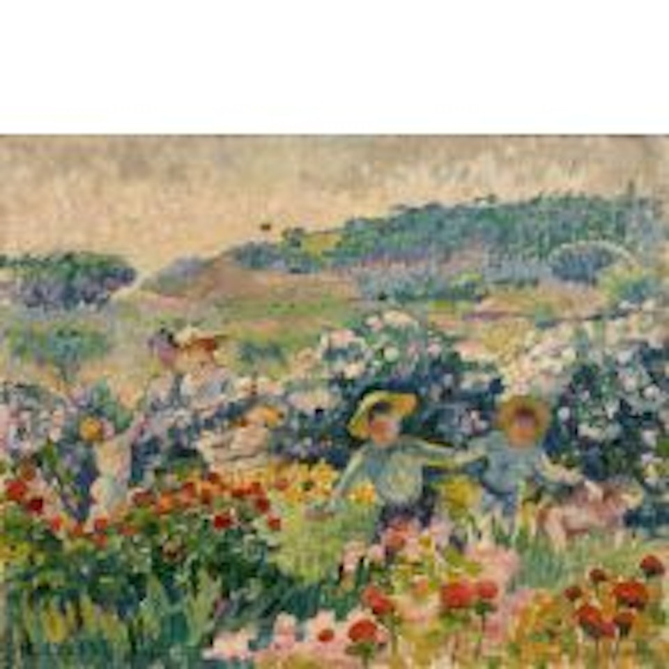 The hedge of roses by Henri Edmond Cross