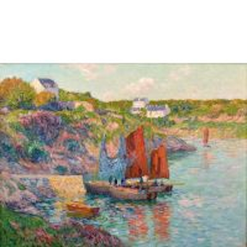 Doëlan fishing boats by Henry Moret