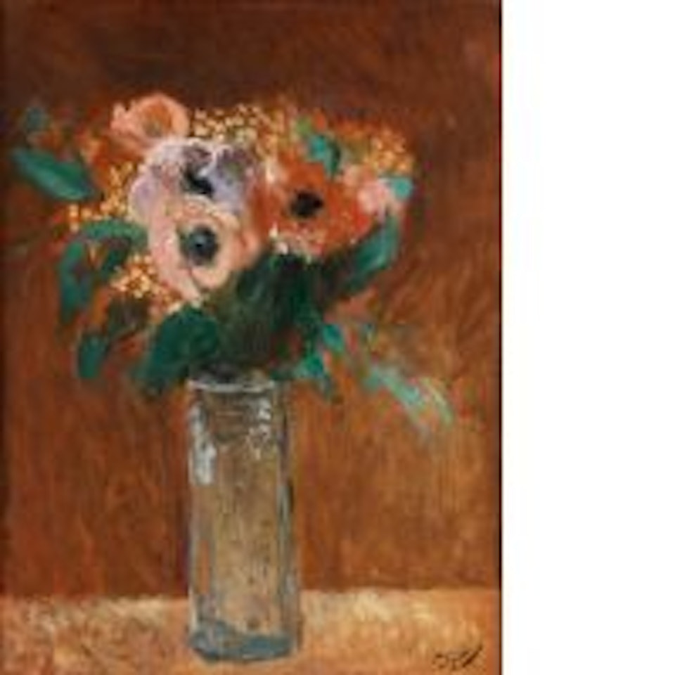 Vase of anemones by Andre Derain