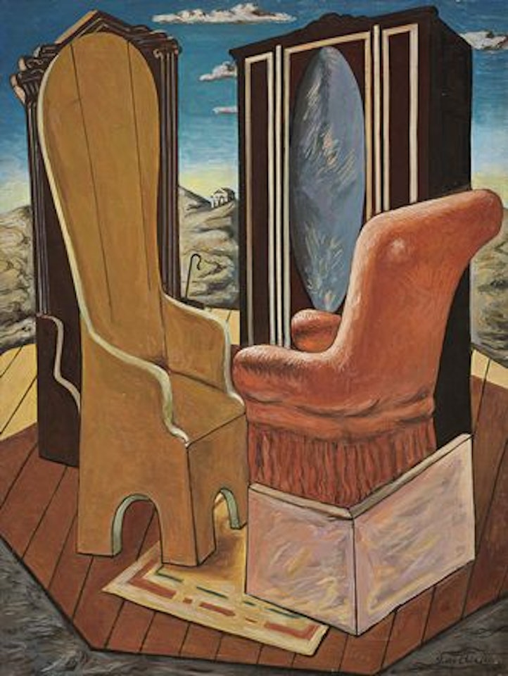 Mobili nella valle by Giorgio de Chirico