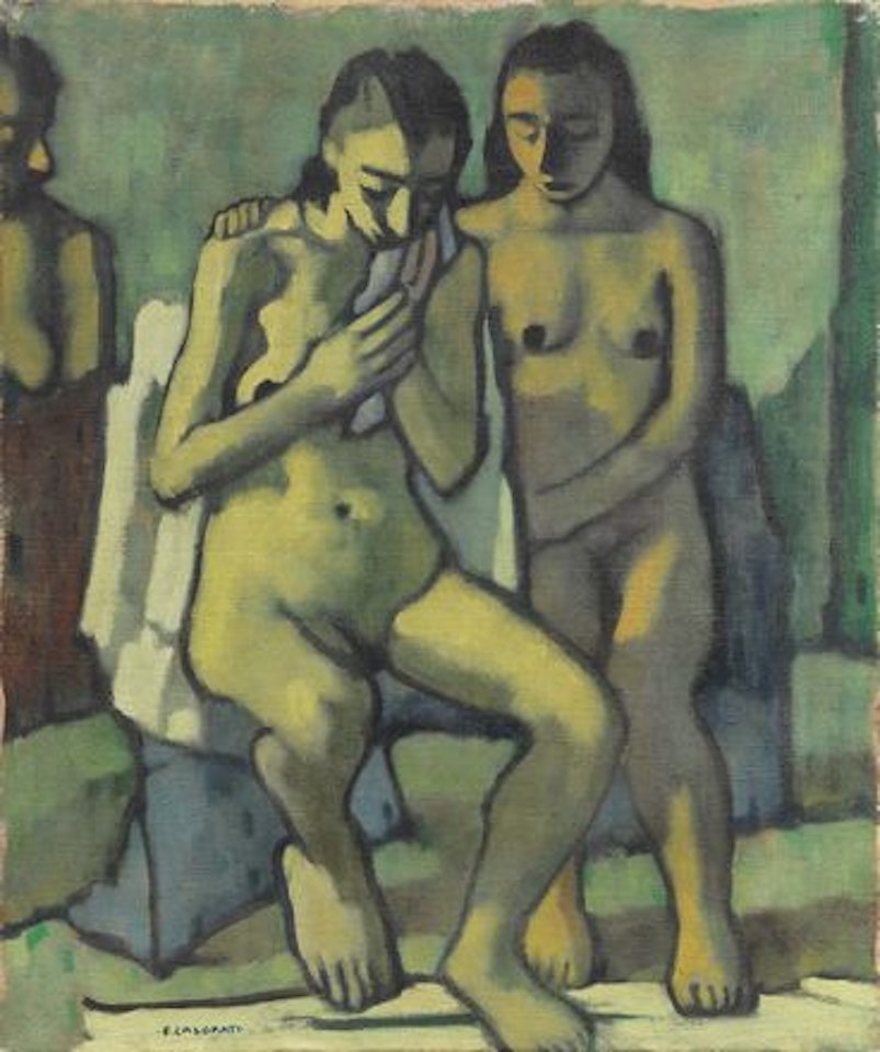 Due nudi by Felice Casorati