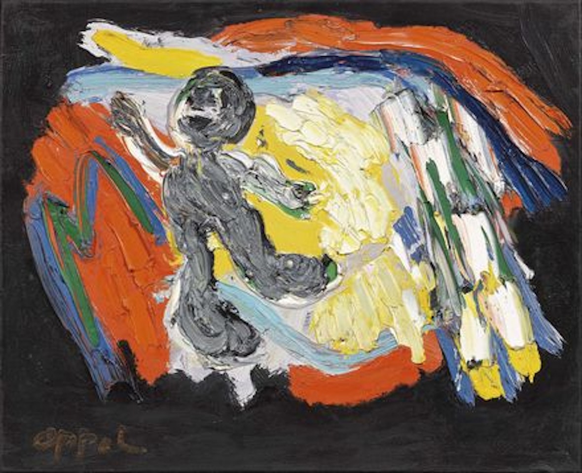 Composizione con putto by Karel Appel