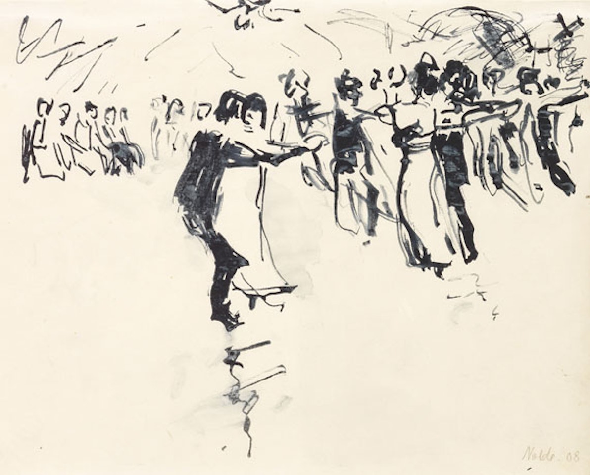 Im Ballsaal by Emil Nolde