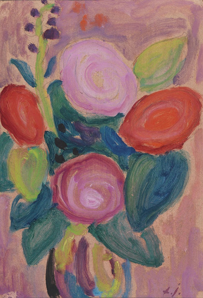 Blumenstrauss in Vase by Alexej von Jawlensky