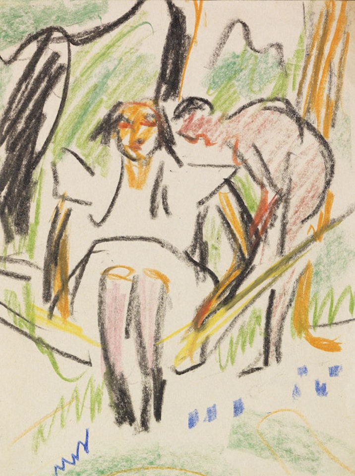 Fränzi in der Hängematte by Ernst Ludwig Kirchner