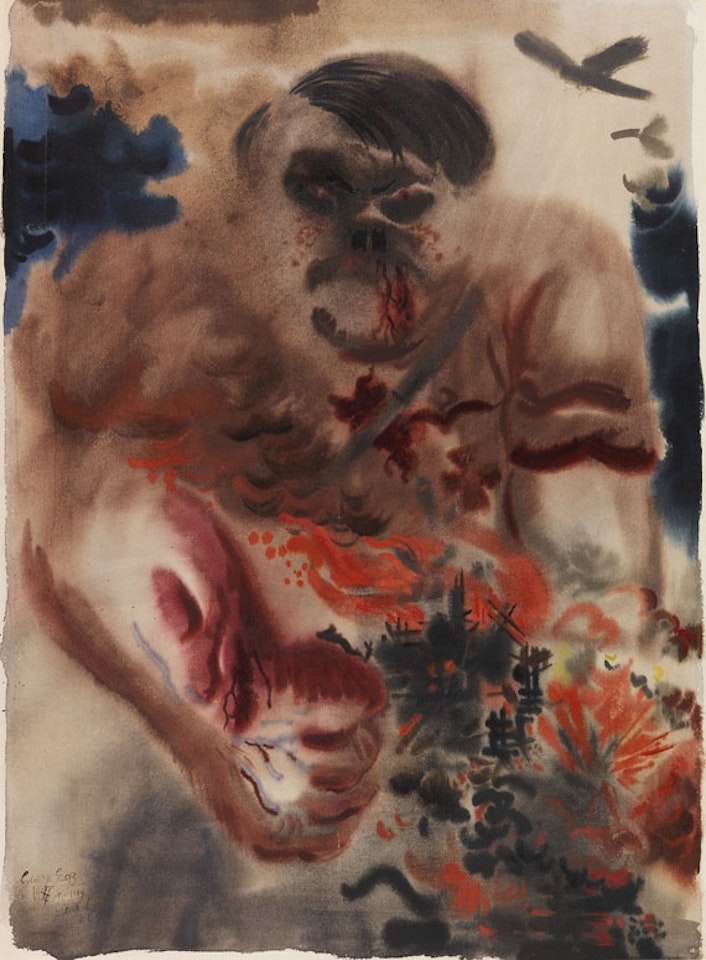 Die Bedrohung by George Grosz