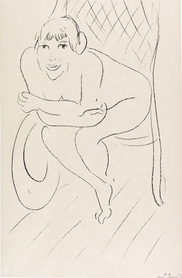 Nu au rocking chair by Henri Matisse