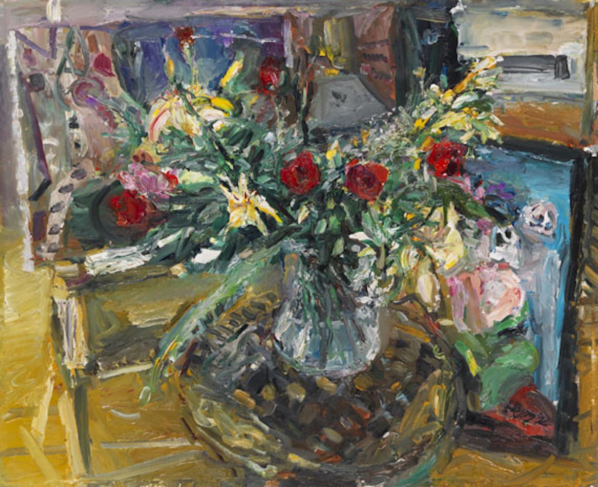 Atelierstillleben mit Blumenbouquet by Bernhard Heisig