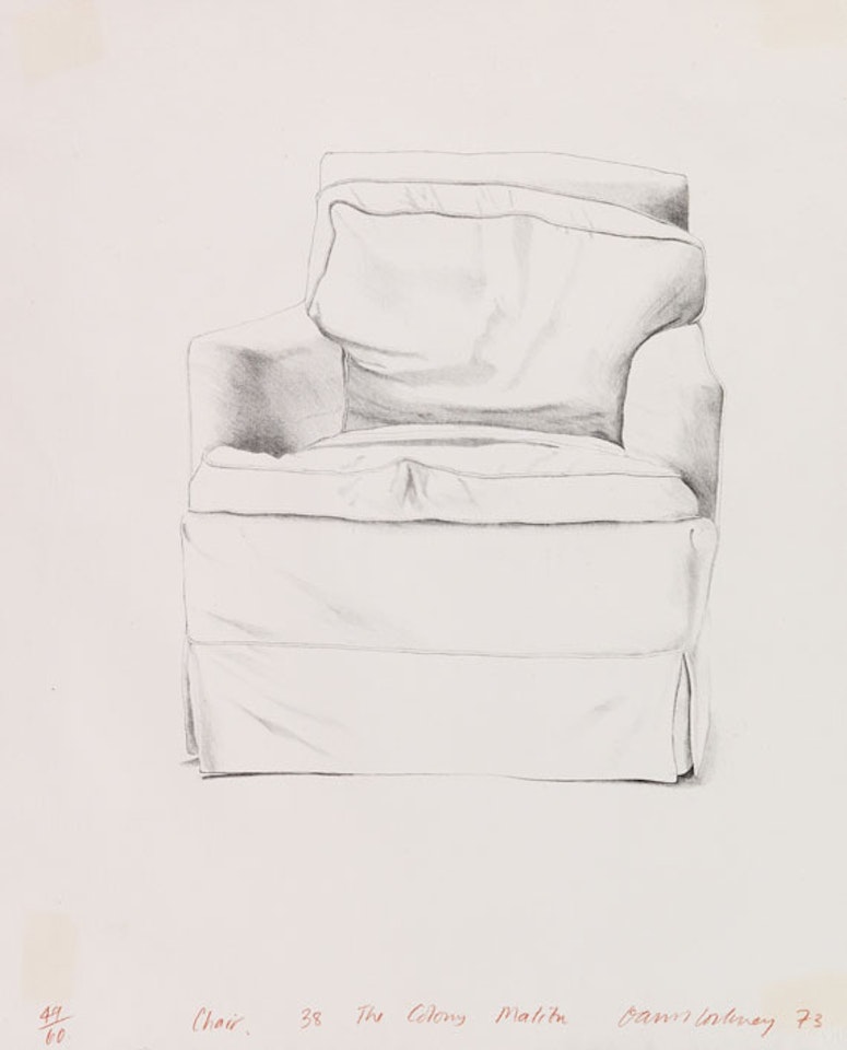 Chair, 38 The Colony, Malibu by David Hockney