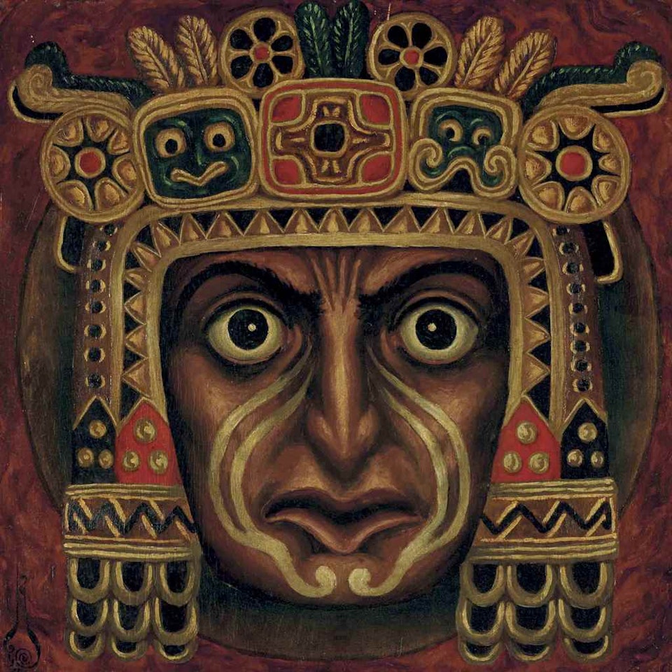 Huitzilopochtli by Nikolai Konstantinovich Kalmakov