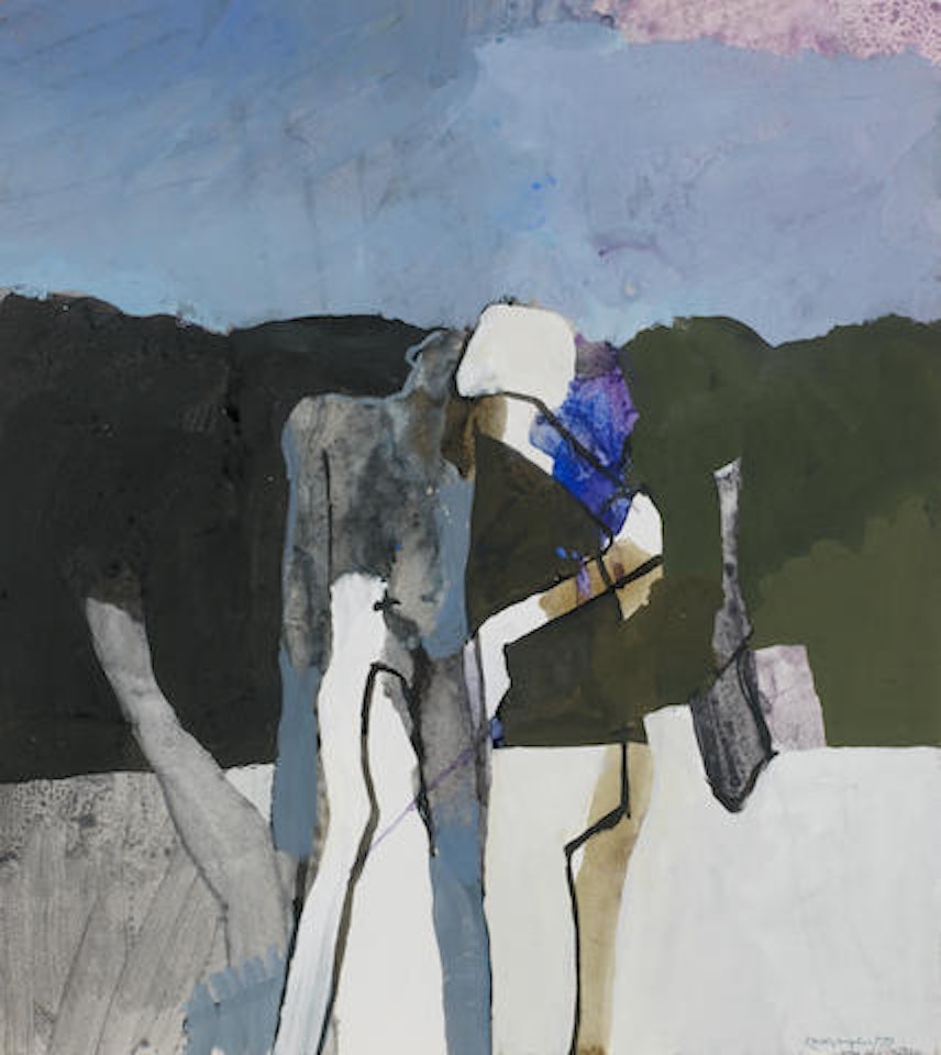 Man Balancing a Stone by Keith Vaughan