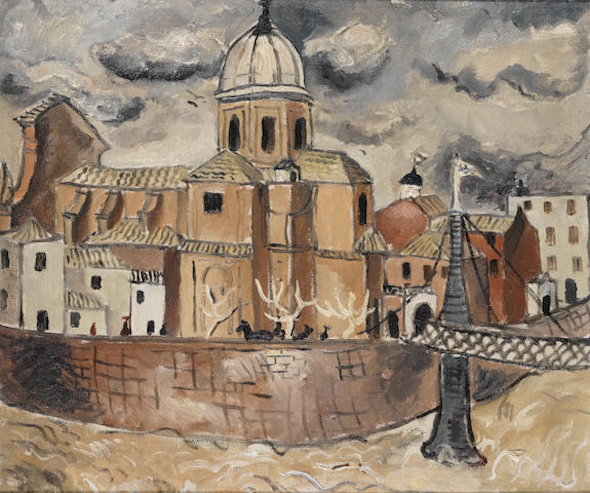 Church and Bridge, Rome by Christopher Wood