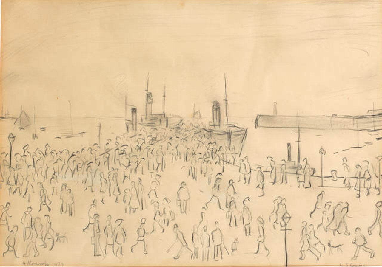 Ferry Boats by Laurence Stephen Lowry