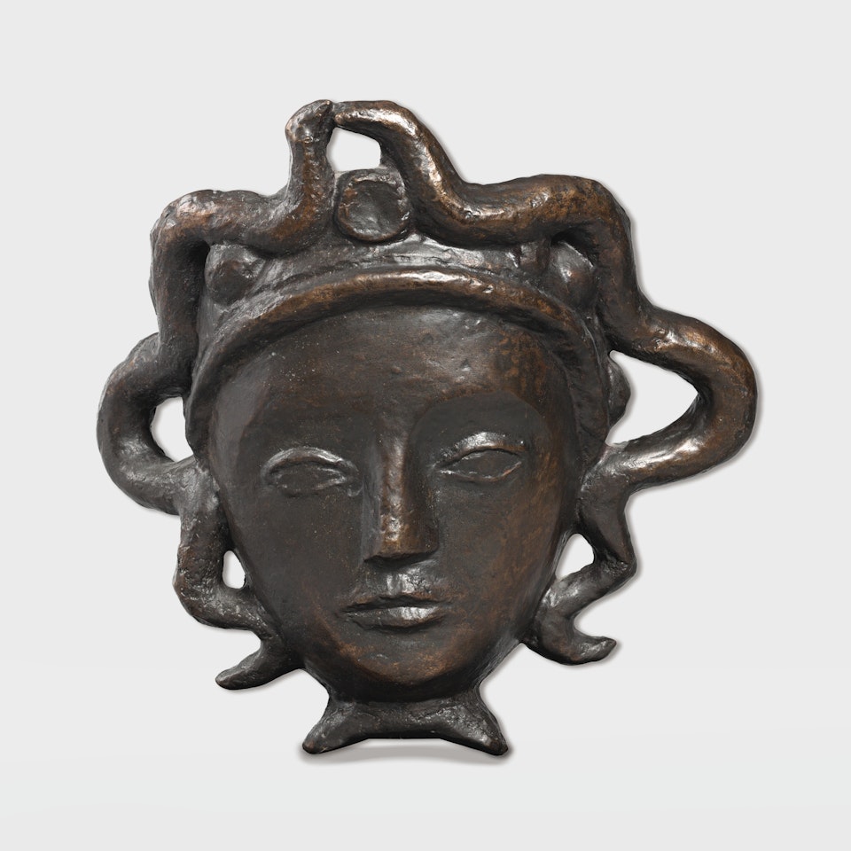 APPLIQUE, MODÈLE MASQUE AUX SERPENTS by Alberto Giacometti