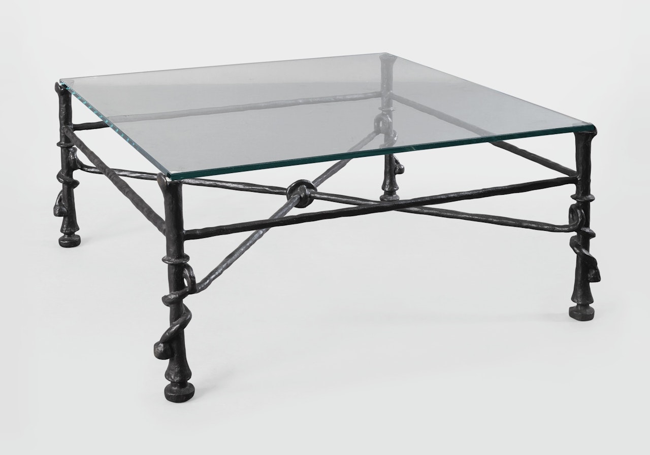 TABLE TORSADE, MODÈLE CARRÉ by Diego Giacometti
