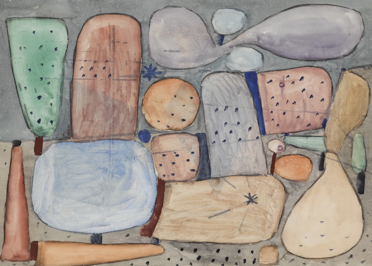 LANDSCHAFTSTEILE GESAMMELT (PARTS OF A LANDSCAPE ASSEMBLED) by Paul Klee