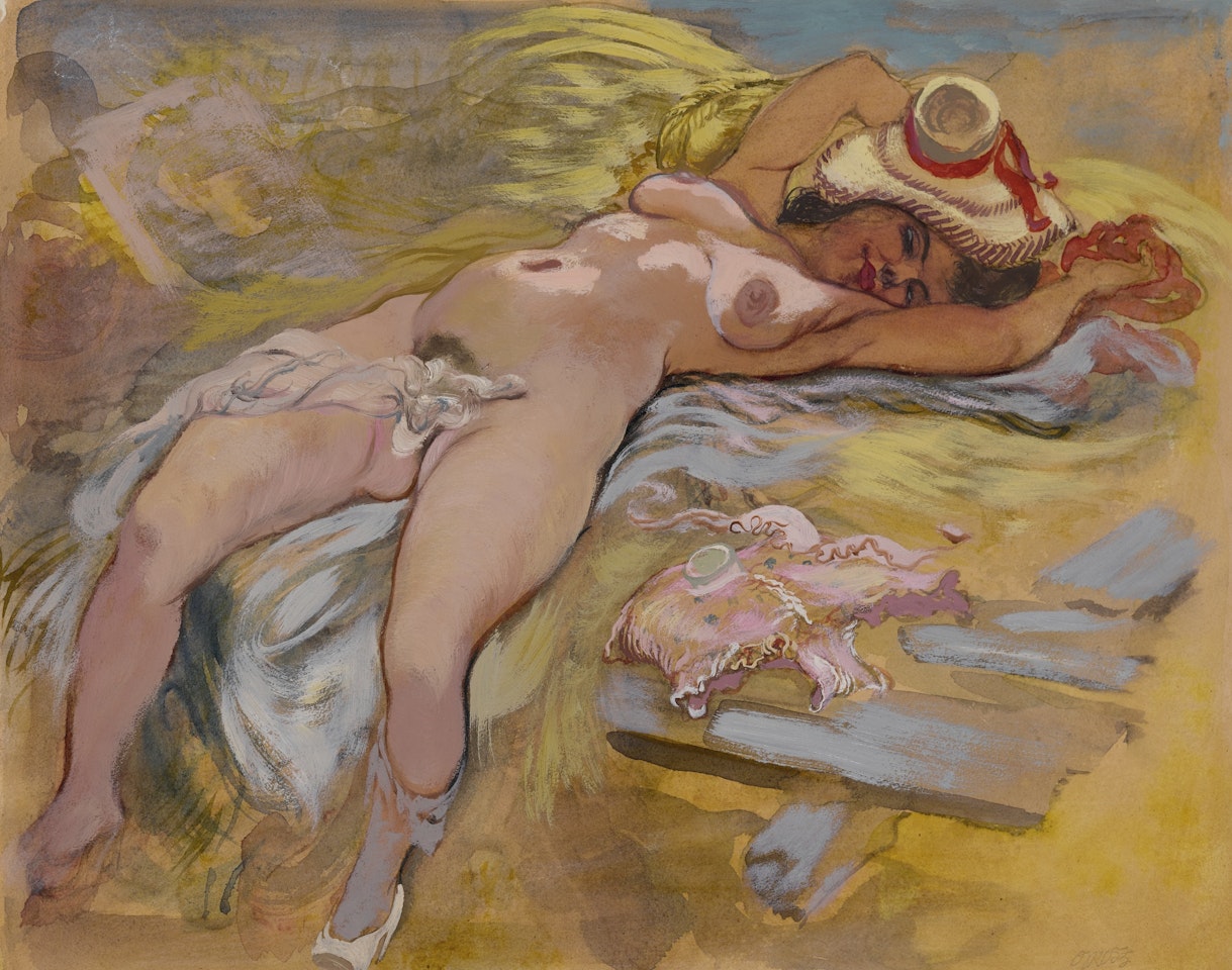 AKT (NUDE): A DOUBLE-SIDED WORK by George Grosz