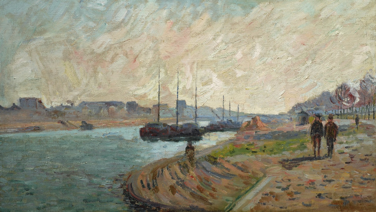 BERGES DE LA SEINE À PARIS by Armand Guillaumin