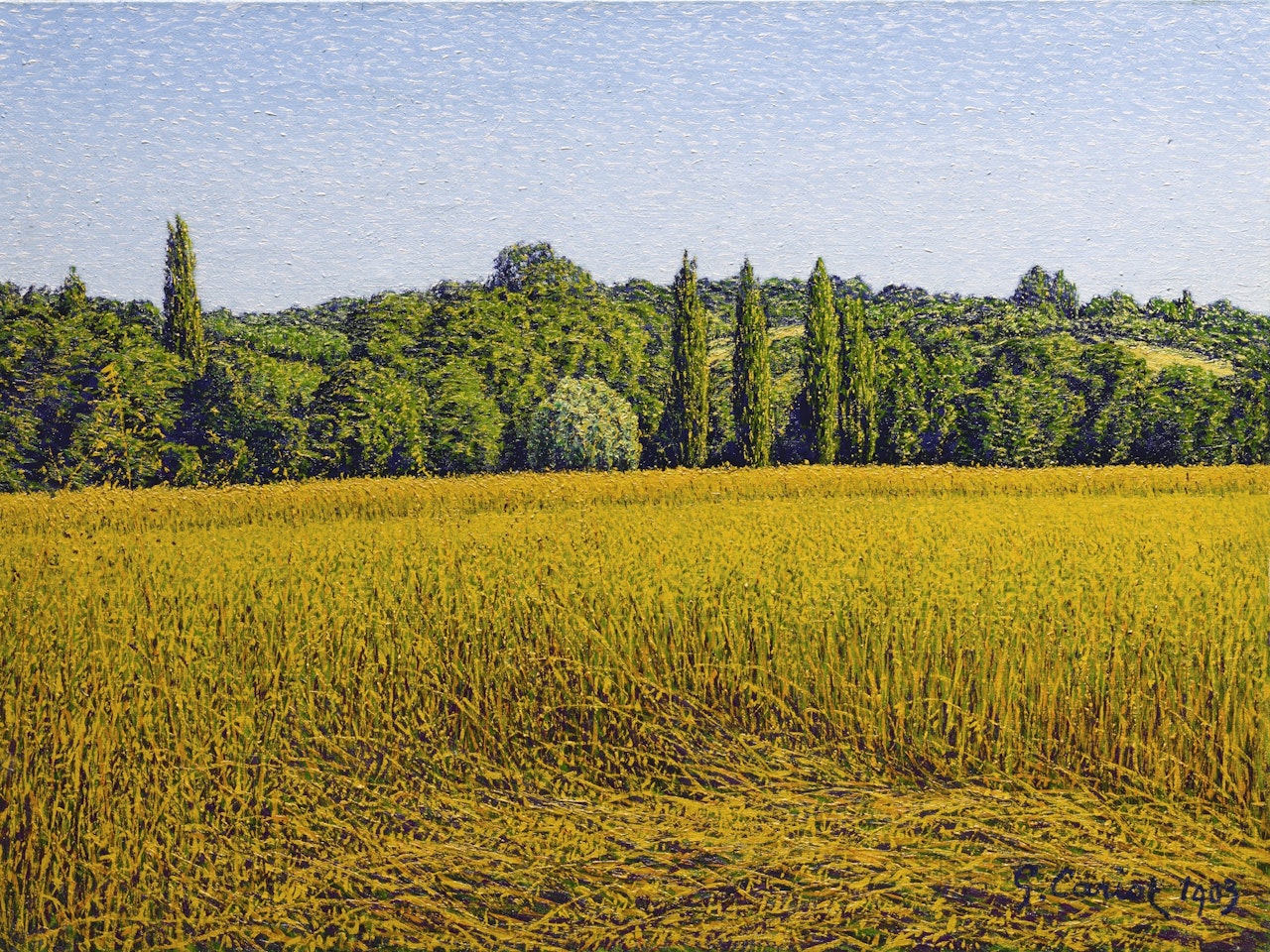 LE CHAMP DE BLÉ by Gustave Cariot