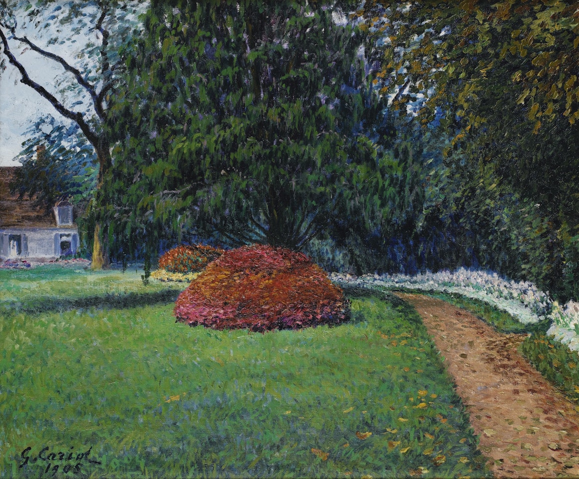 MASSIF DE COLÉÜS, TEMPS COUVERT D’AUTOMNE by Gustave Cariot