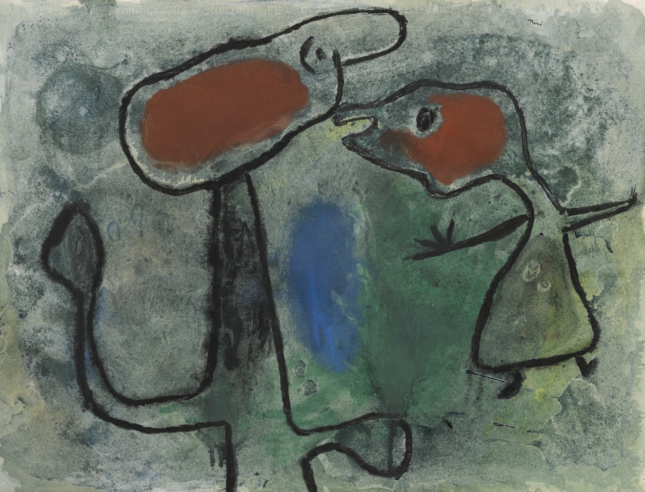 DEUX PERSONNAGES by Joan Miró