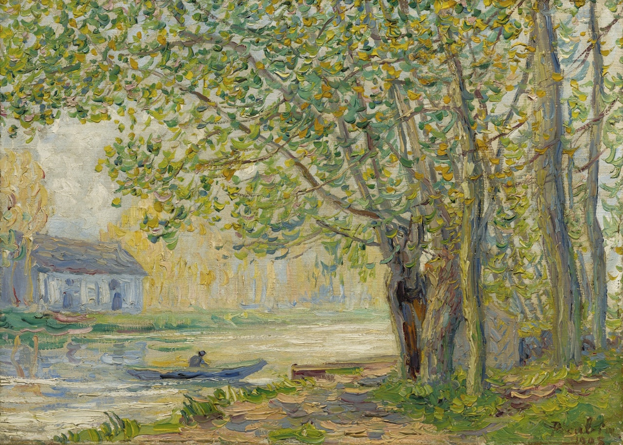 EFFET DE SOLEIL (AVRIL); SUR LES BORDS DU LOING by Francis Picabia