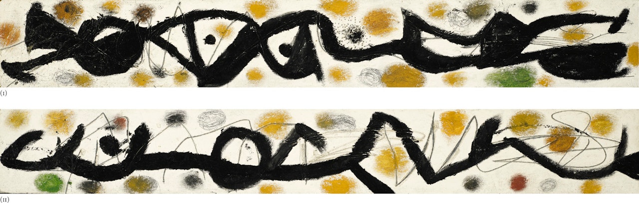 PAINTING I & PAINTING II (A PAIR) by Joan Miró