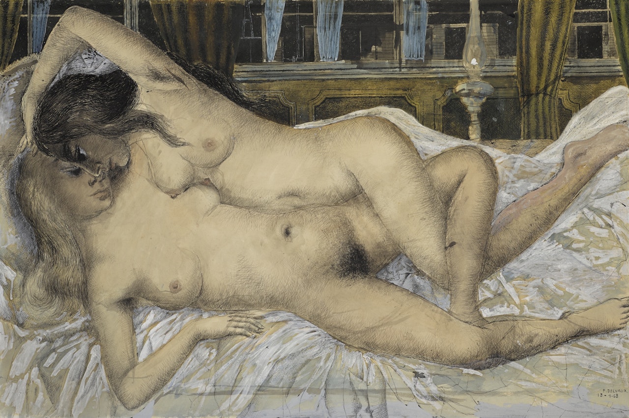 LES AMIES by Paul Delvaux