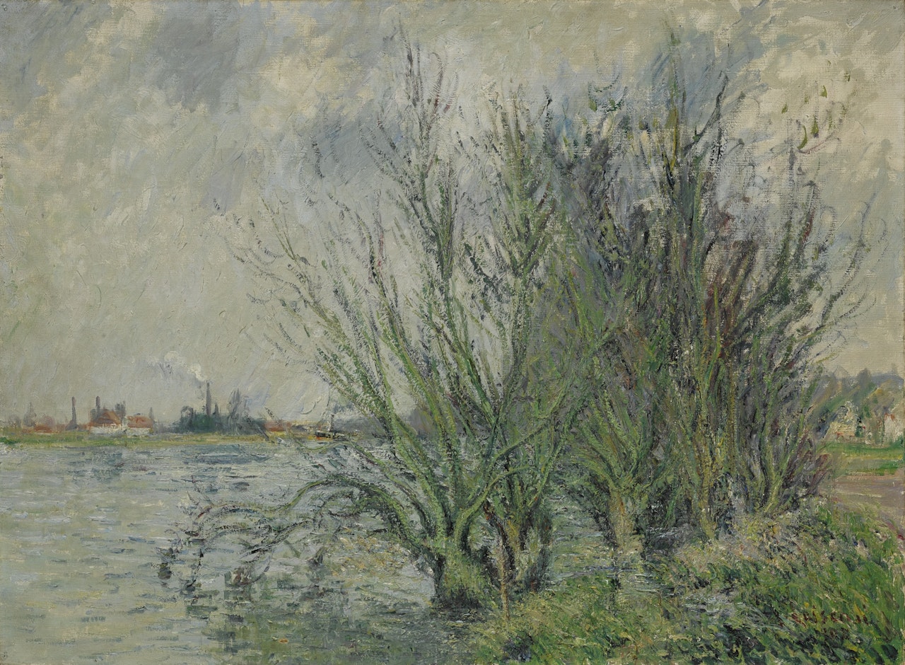 SAULES, BORDS DE L'OISE OU SUR LES BORDS DE L'OISE by Gustave Loiseau