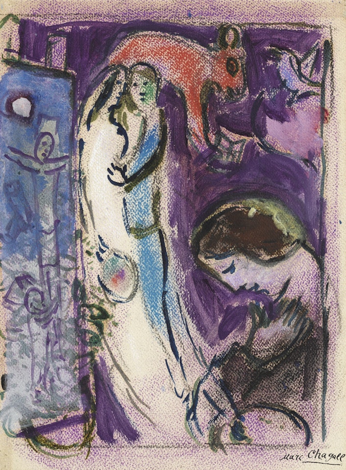 ÉTUDE POUR AUTOPORTRAIT by Marc Chagall