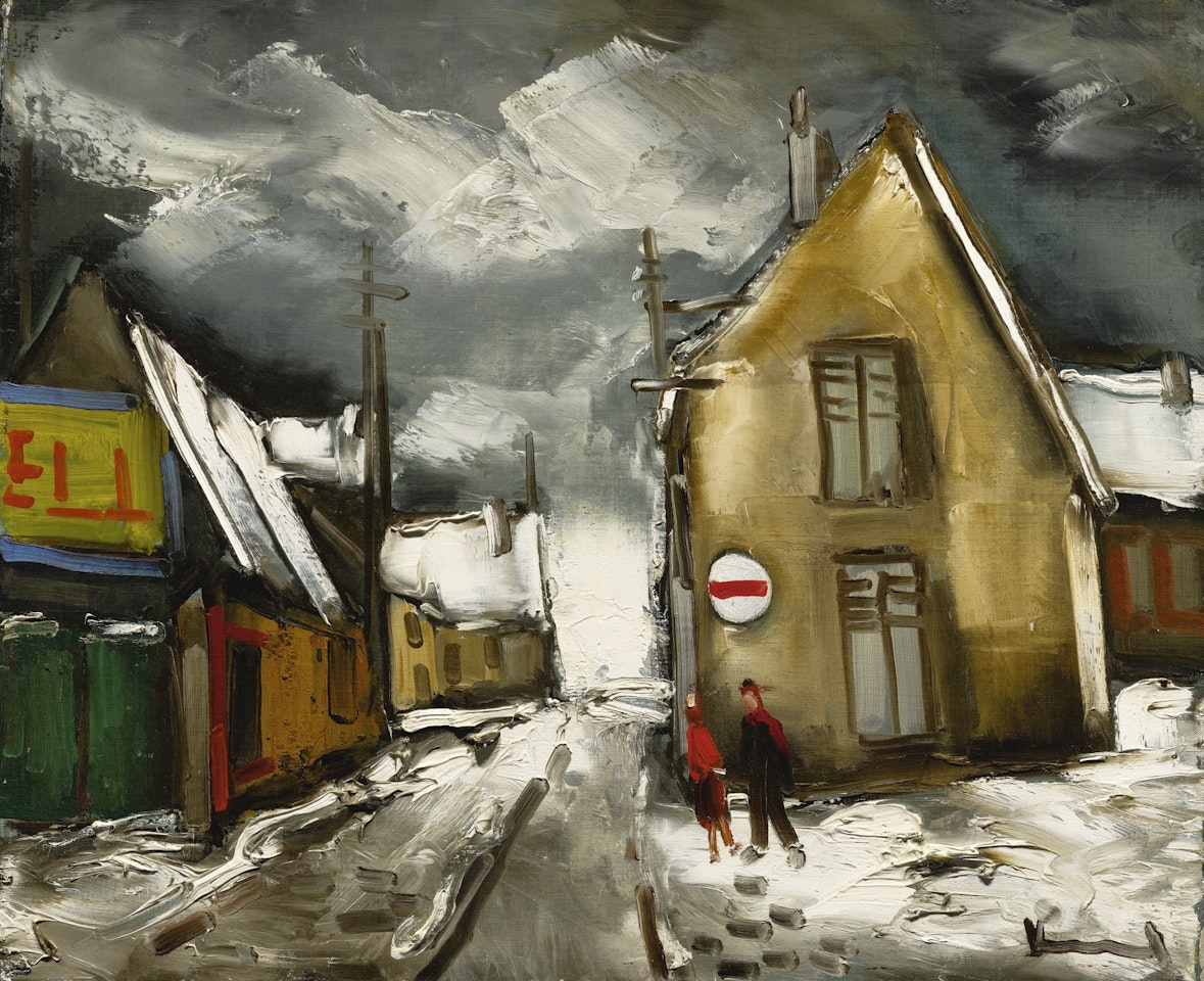 VILLAGE SOUS LA NEIGE by Maurice de Vlaminck