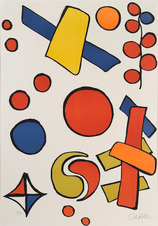 Alphabet sur Tout by Alexander Calder