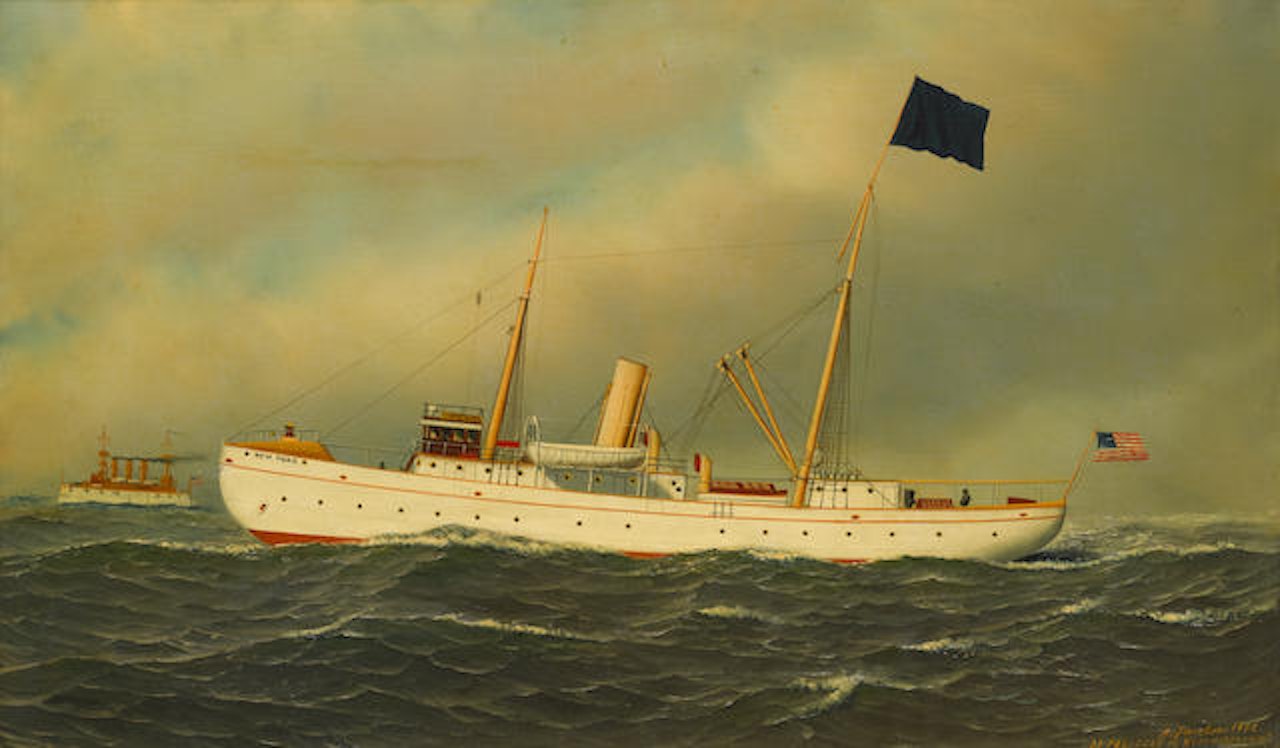 The pilot boat New York by Antonio Jacobsen
